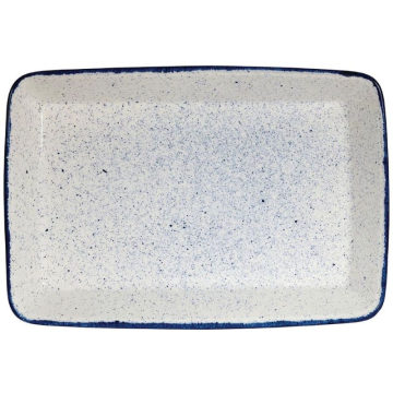Churchill Stonecast Hints Indigo Rectangle Baking Dish 15&quot; (Pack 4)