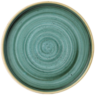 Churchill Stonecast Samphire Green Walled Plate 8.67&quot; (Pack 6)