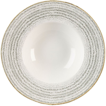 Churchill Studio Prints Stone Grey Profile Wide Rim Bowl Large 10.90&quot; (Pack 12)