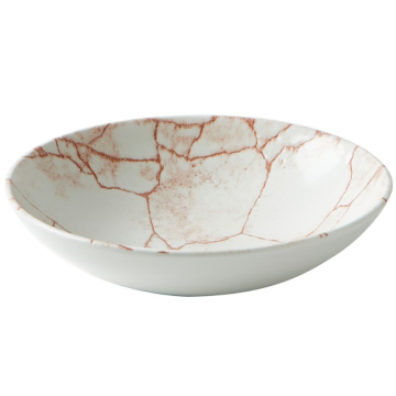 Churchill Studio Prints Kintsugi Coral Evolve Coupe Bowl 7.25&quot; (Pack 12)