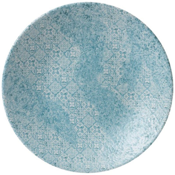 Churchill Aquamarine Med Tiles Deep Coupe Plate 11&quot; (Pack 12)