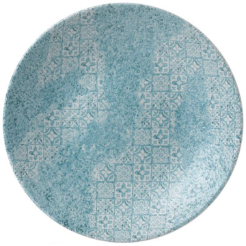 Churchill Aquamarine Med Tiles Deep Coupe Plate 9.4&quot; (Pack 12)