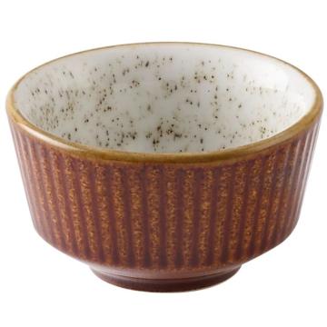 Churchill Cinnamon Brown Barley White Kochi Dip Pot 2oz (Pack 12)