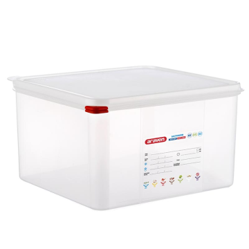 Araven GN Food Container &amp; Lid 2/3 200mm 19 Litre