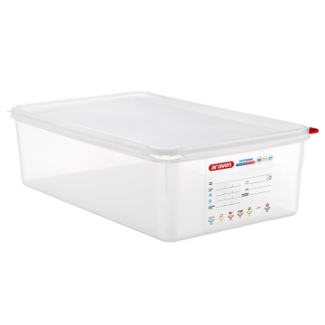 Araven GN Food Container &amp; Lid 1/1 150mm 21 Litre