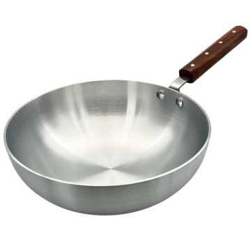 Grace Aluminium Wok with Wooden Handle 26cm