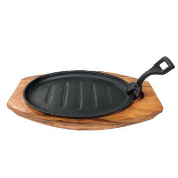 Oval Sizzler &amp; Sheesham Base 11&quot; x 7&quot;