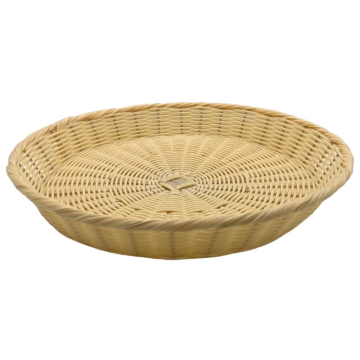 Woven Rattan Basket Round Natural 36cm x 5cm