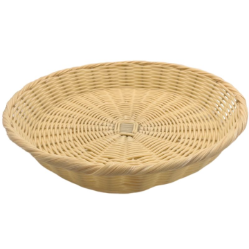 Woven Rattan Basket Round Natural 31cm x 5cm