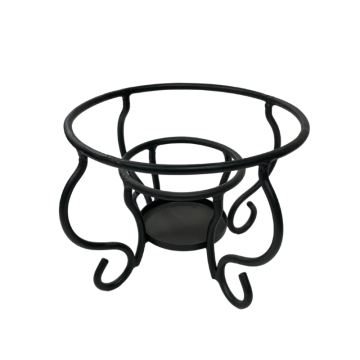 Large Black Karahi Stand - 23cm