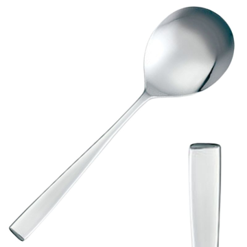 Facet Soup Spoon 18/10 - Dozen