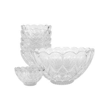 Royal Cuisine 7 pcs Glass Fruit Set Clear