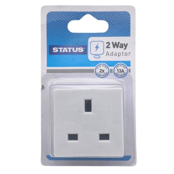 Status 2 way Non Fused Adaptor White