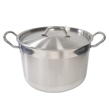 Professional Stainless Steel Casserole &amp; Lid 24cm, 7 Litres