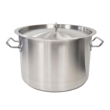 Professional Stainless Steel Casserole &amp; Lid 30cm, 14 Litres