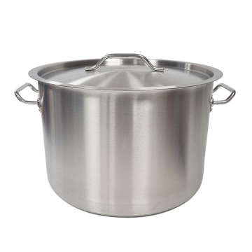 Professional Stainless Steel Casserole &amp; Lid 35cm, 23 Litres
