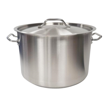 Professional Stainless Steel Casserole &amp; Lid 40cm, 32 Litres