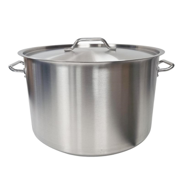 Professional Stainless Steel Casserole &amp; Lid 50cm, 58 Litres