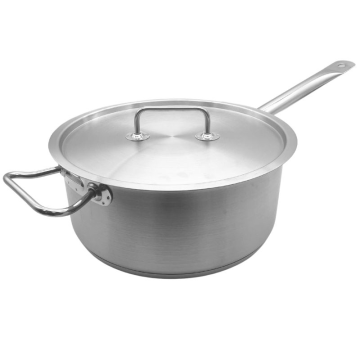 Professional Stainless Steel Sauce Pan &amp; Lid 28cm, 10 Litres