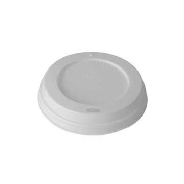 White Domed Sip-Thru Lid to fit 10-20oz Cups (Pack 100) [1000]