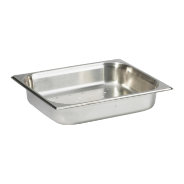 Gastronorm Pan Stainless Steel 1/2 65mm Deep Perforated