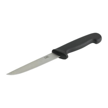 Colour Coded 6&quot; Boning Knife Stiff Blade Black