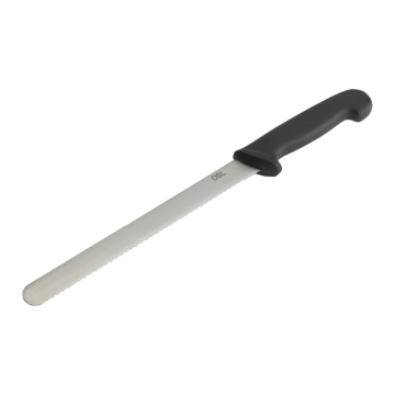 Colour Coded 10&quot; Slicer Serrated Blade Black