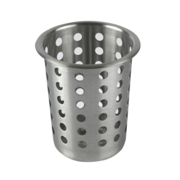 Cutlery Cylinder Perforated Stainless Steel 5.5&quot;