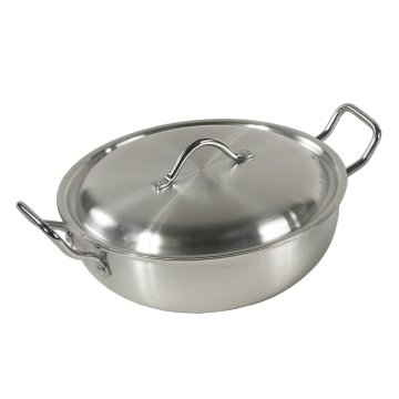 Super Wok Aluminium Karahi &amp; Lid No 3  25.7cm