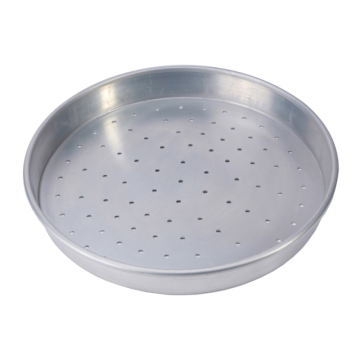 Aluminium Pizza Pan Perforated 1.5&quot; Deep / 7&quot; Diameter