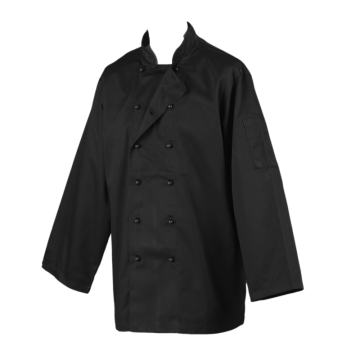 Chef&#039;s Jacket Long Sleeve Black Small
