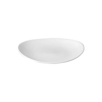 Churchill White Orbit Oval Coupe Plate 12.5&quot; (Pack 12)