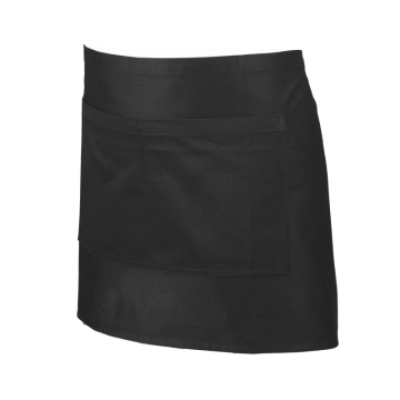 Waist Apron with Pocket Length 36cm Width 70cm Black