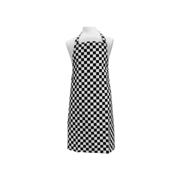Bib Apron Length 90cm Width 70cm Black White Check