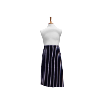 Waist Apron Length 70cm Width 90cm Butchers Green  White Stripe