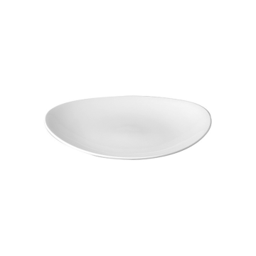 Churchill White Orbit Oval Coupe Plate 10.63&quot; (Pack 12)