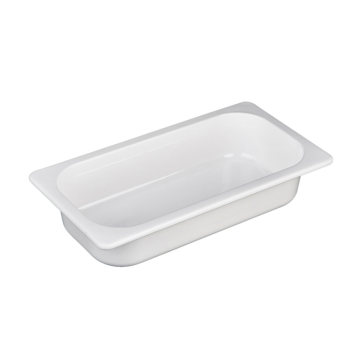 Gastronorm Pan White Melamine 1/3 65mm deep