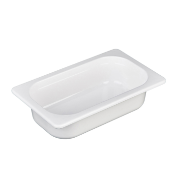 Gastronorm Pan White Melamine 1/4 65mm deep