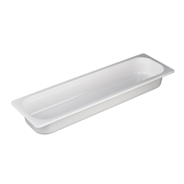 Gastronorm Pan White Melamine 2/4 65mm deep