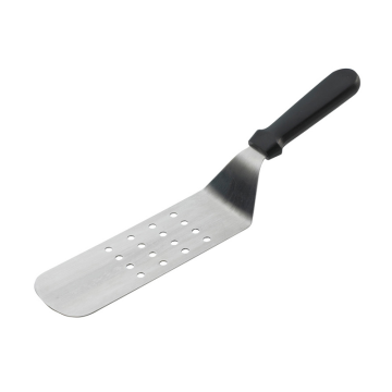 Black Handle Flexible Perforated Turner 25x7.3cm