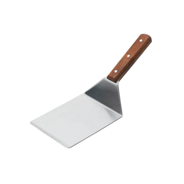 Wooden Handle Hamburger Turner 16x7.3cm, 28cm Length