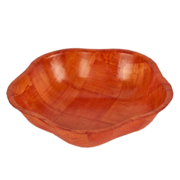 Wooden Pentagonal Bowl 10&quot;
