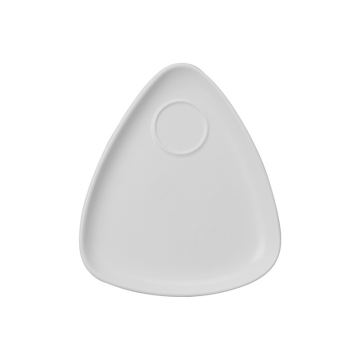 Churchill White Triangle Snack Plate 9.5&quot; (Pack 6)