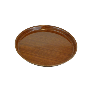 Woven Wooden Round Serving Tray 36cm