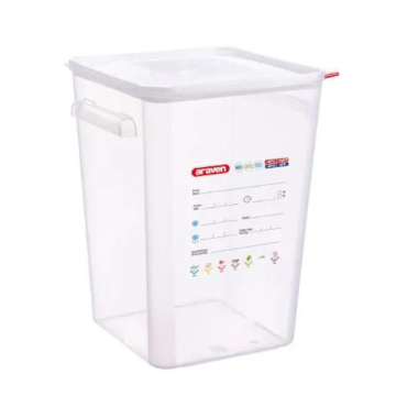 Araven Square Food Container &amp; Lid 22 Litre