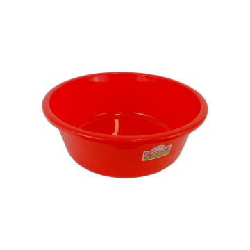 Round Plastic Basin 20&quot; Red