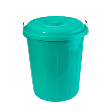 Plastic Bucket &amp; Lid 1025 Green 25 Litre