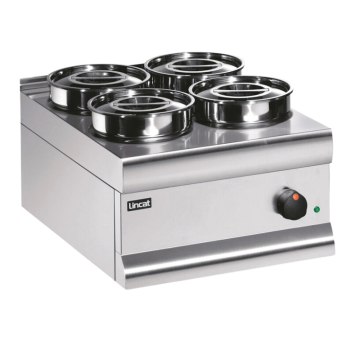 Lincat BS4 Bain Marie Dry heat stainless steel pots 0.75 kW