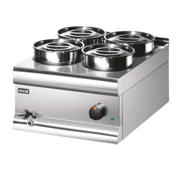 Lincat BS4W Bain Marie Wet Heat Stainless Steel Pots 1 kW