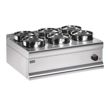 Lincat BS7 Bain Marie Dry heat stainless steel round pots 1.5 kW